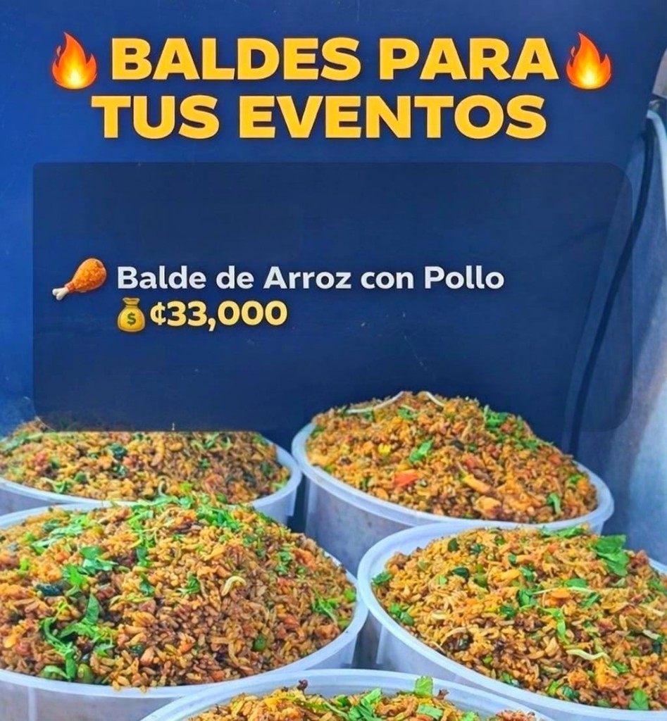 Balde arroz con pollo