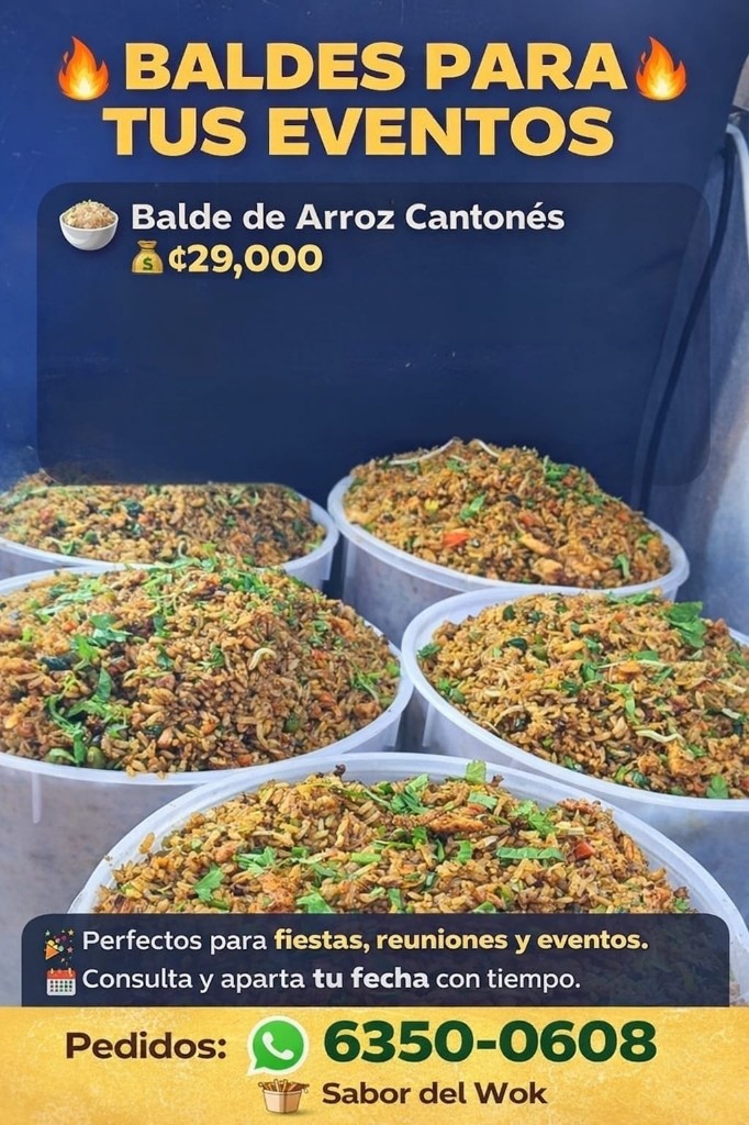 Balde de arroz cantones