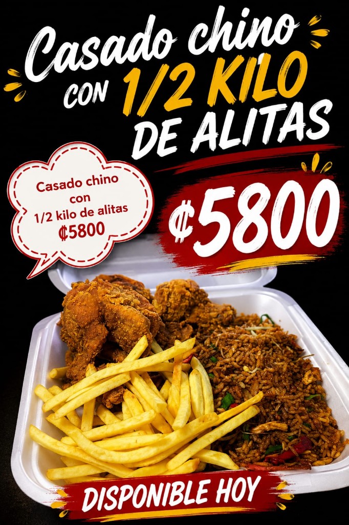 Casado chino con alitas 1/2 kilo