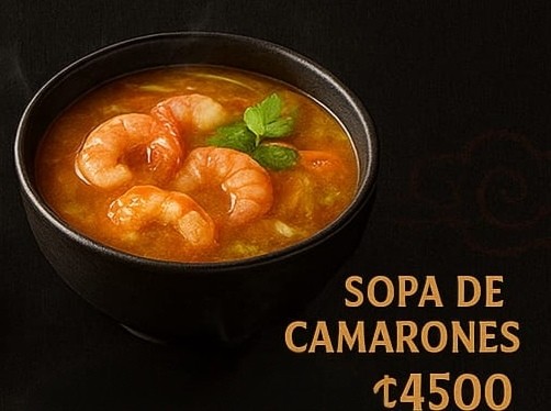 Sopa de camarón estilo chino