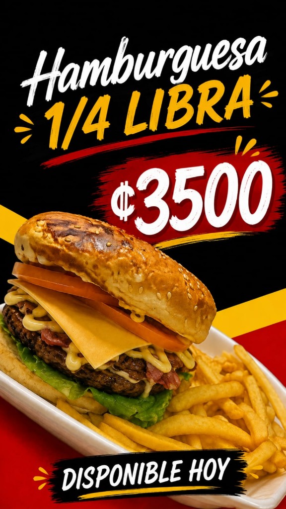 Hamburguesa 1/4 libra
