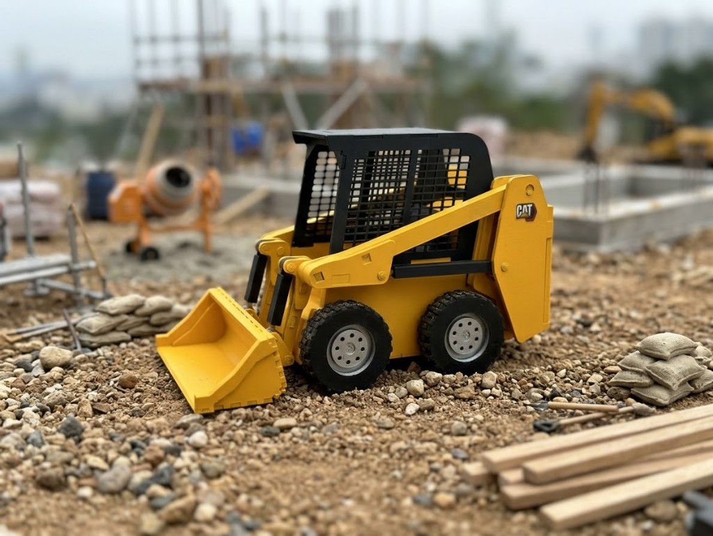 Minicargador en MDF pintado