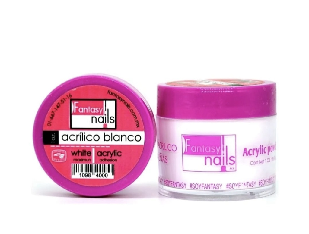 Fantasy Nails acrílico blanco