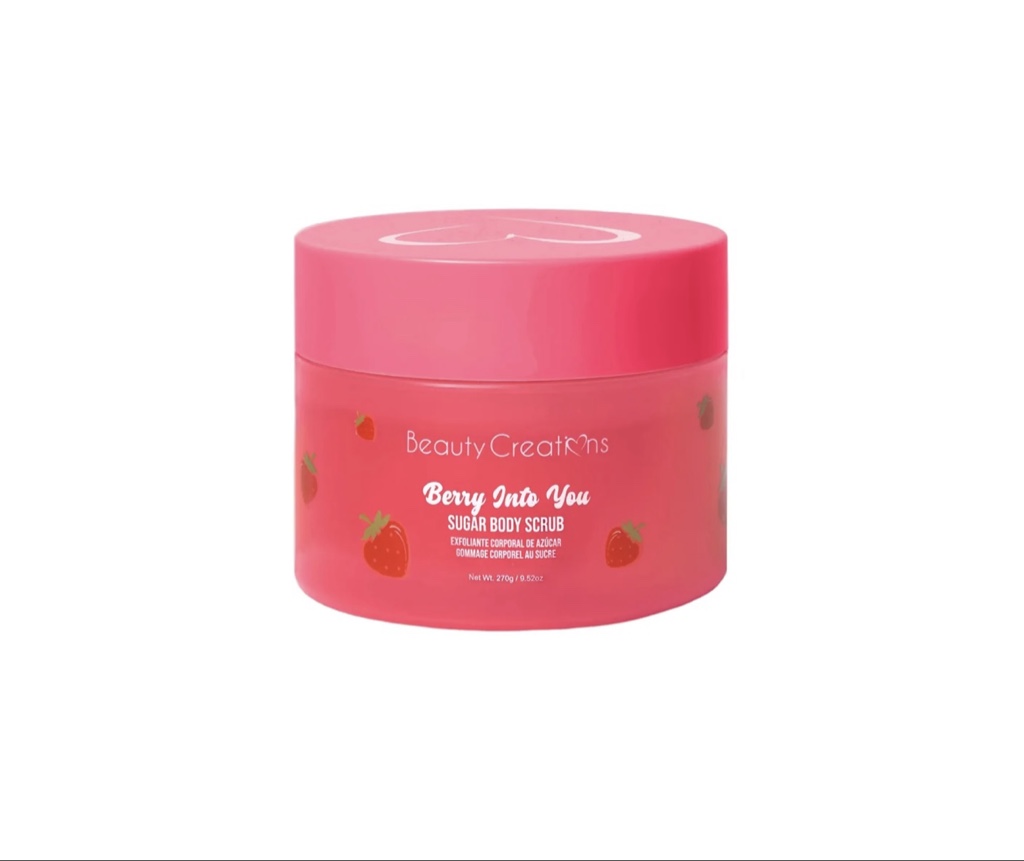 Beauty Creations Berry Into You exfoliante rosa