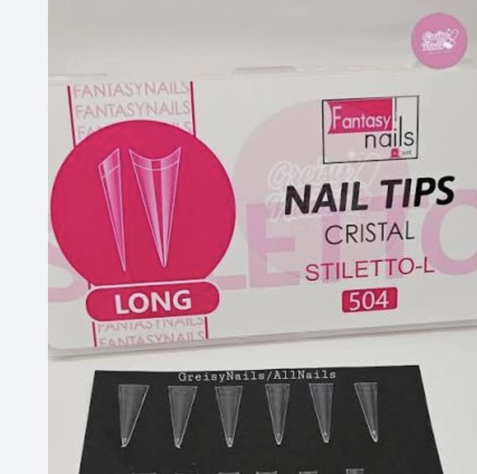 Fantasy nails tips cristal stiletto-L 504