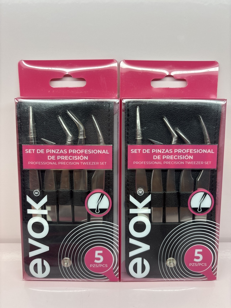 evolk pinzas profesional rosadas