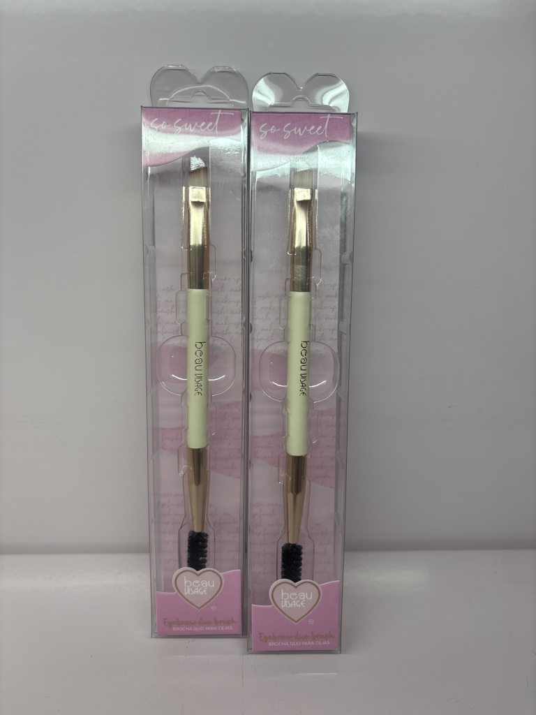Beau Visage brocha doble cejas verde