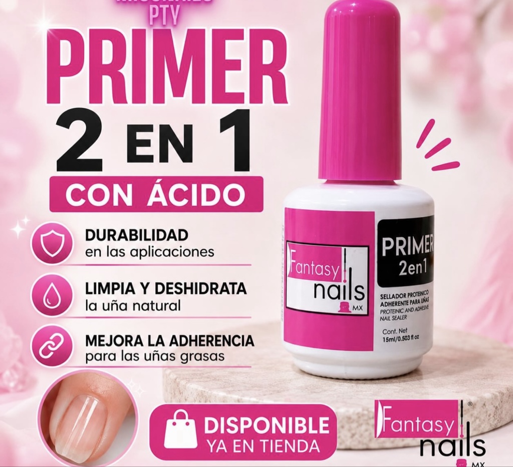 Fantasy Nails Primer 2 en 1 rosa
