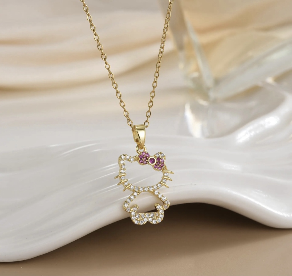 Collar Hello Kitty dorado