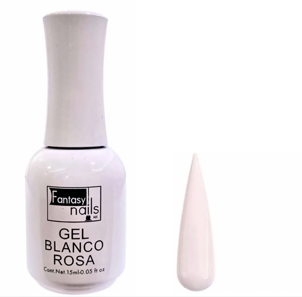 Fantasy Nails gel blanco rosa