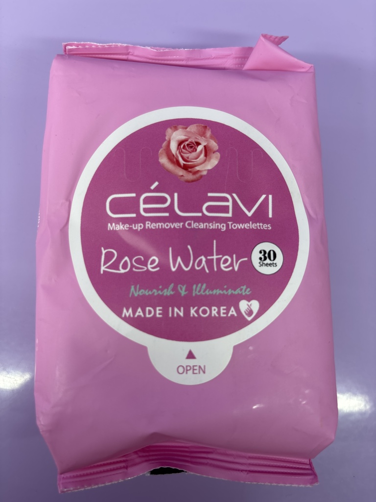 Celavi toallitas rose water