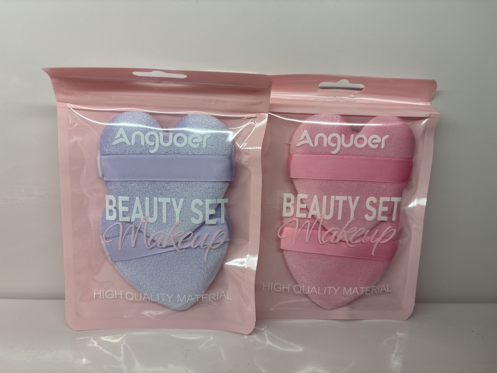 Anguoer Beauty Set esponja rosada
