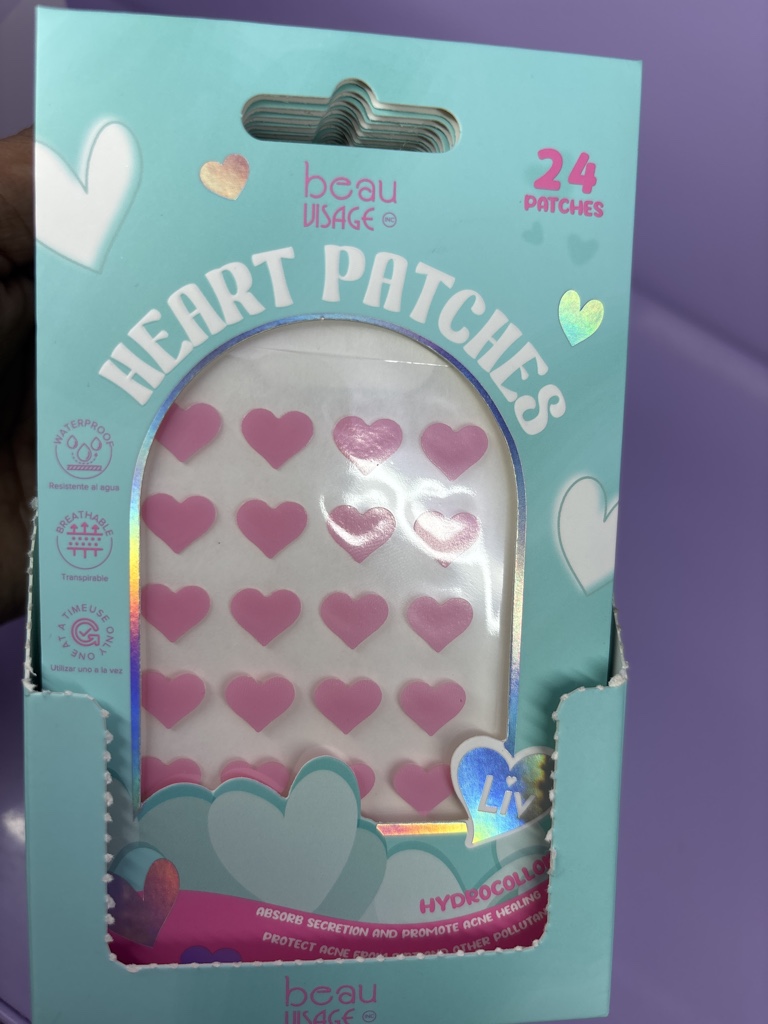 Beau Visage patches corazones