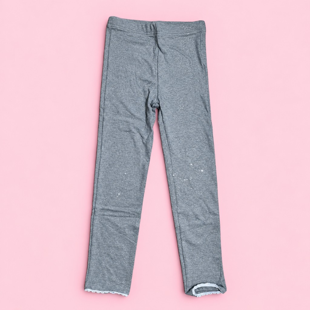 Leggins gris con brillos