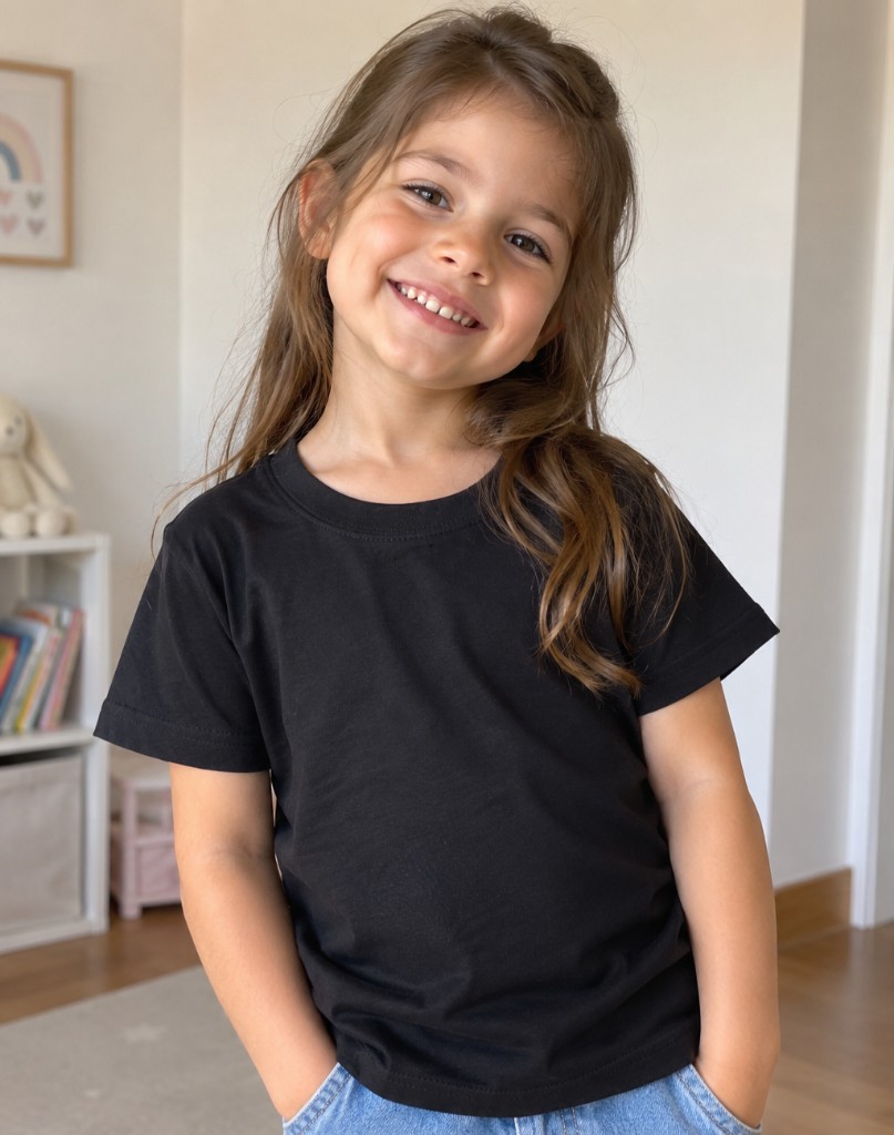 Polera negra básica