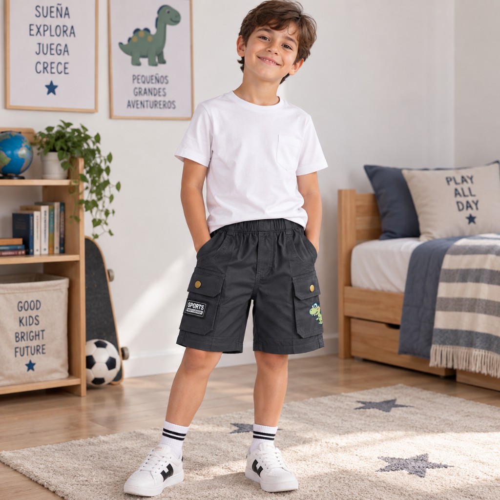 Shorts cargo negro