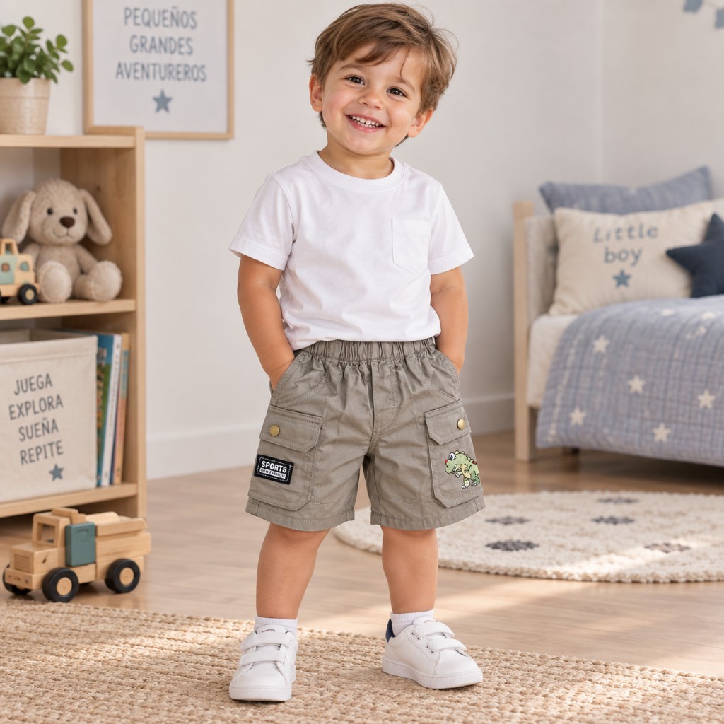 Shorts cargo gris
