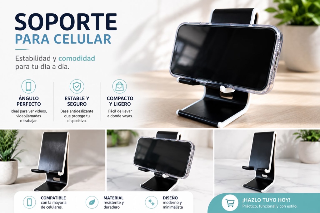 Soporte para Smartphone o Tablet