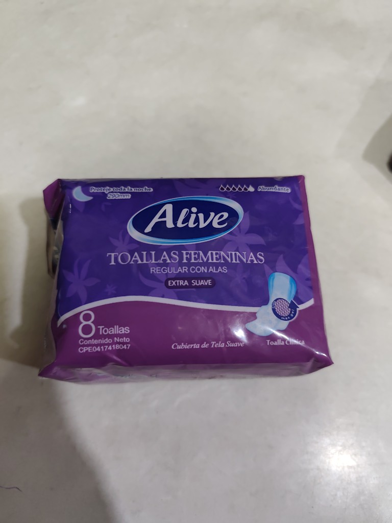 Toallas Sanitarias Nocturnas Alive