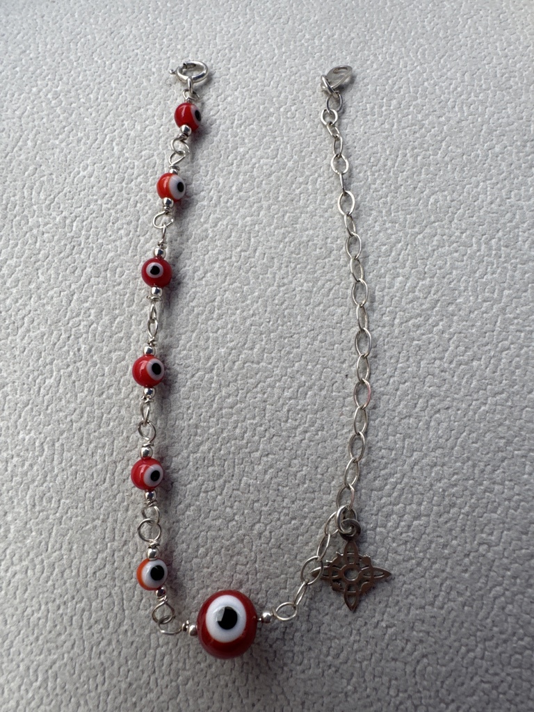 Pulsera ojo rojo nudo M6599