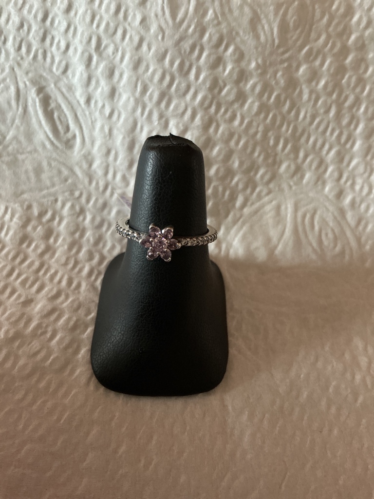 Anillo Florecita Rosa M1562#9