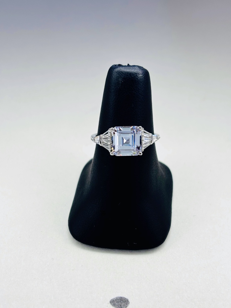 M453#7 Anillo Zirconia cuadro