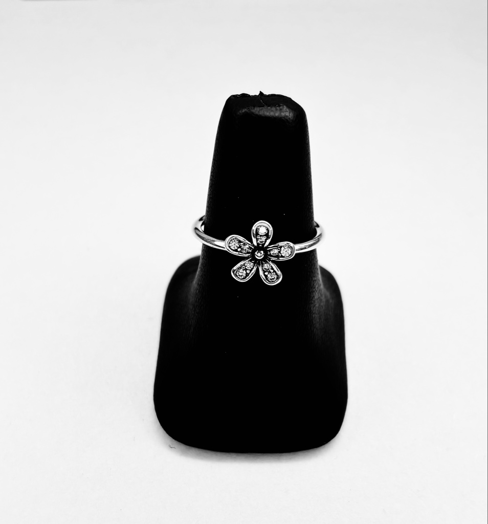 M333#7 Anillo flor