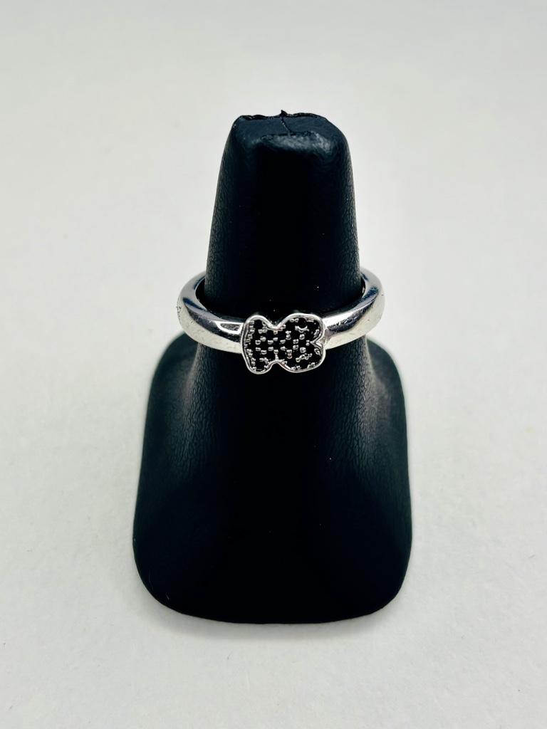 M421#7 Anillo Tous Zirconia negra