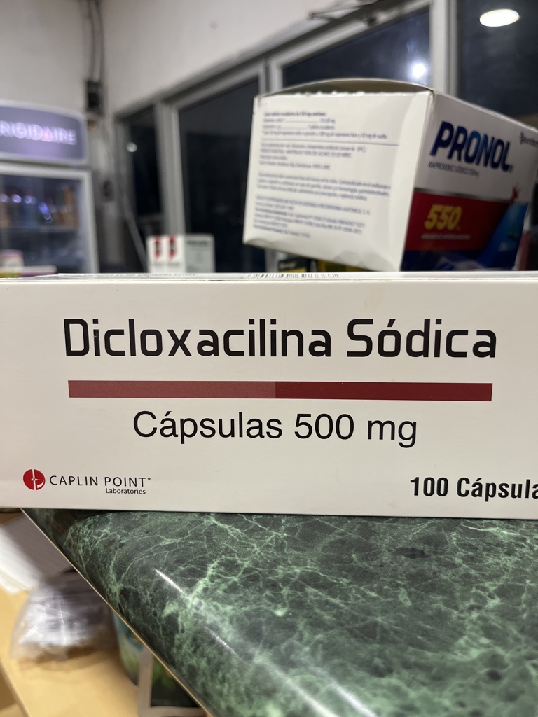 Dicloxacilina Sodica Caplin Point 500mg