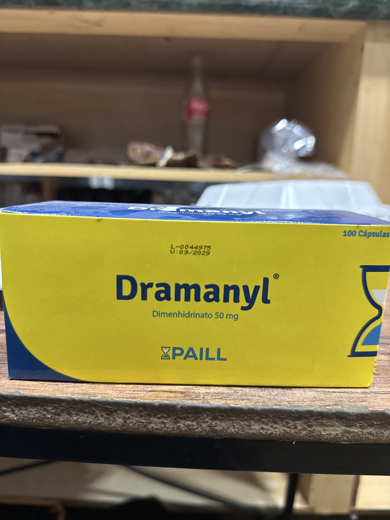 Dramanyl 50 mg 100 cápsulas