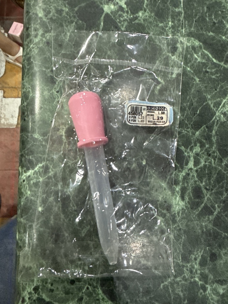 Gotero rosa plastico