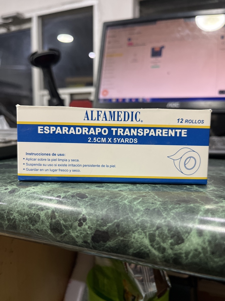 Esparadrapo transparente 2.5cm