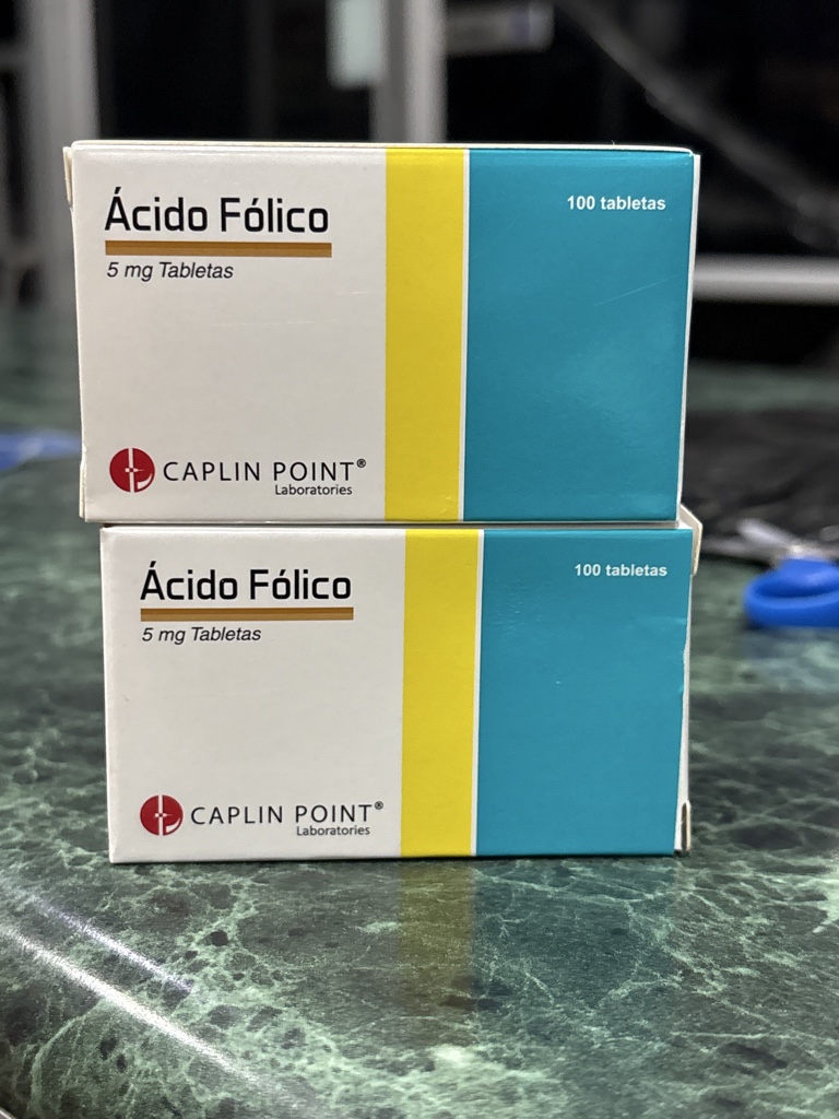 Ácido Fólico 5 mg Caplin Point