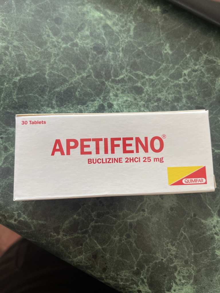 Apetifeno blanco tabletas