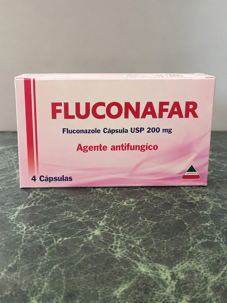 Fluconafar 200mg 4 cápsulas