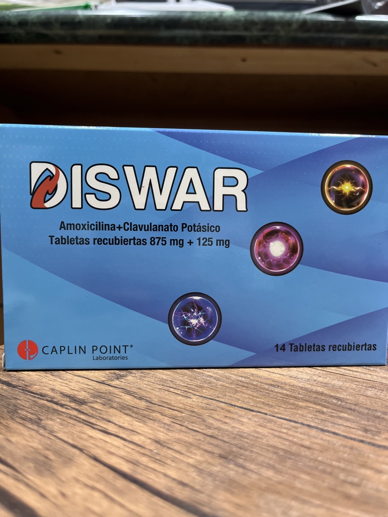 DISWAR amoxicilina/clavulanato 875/125 mg