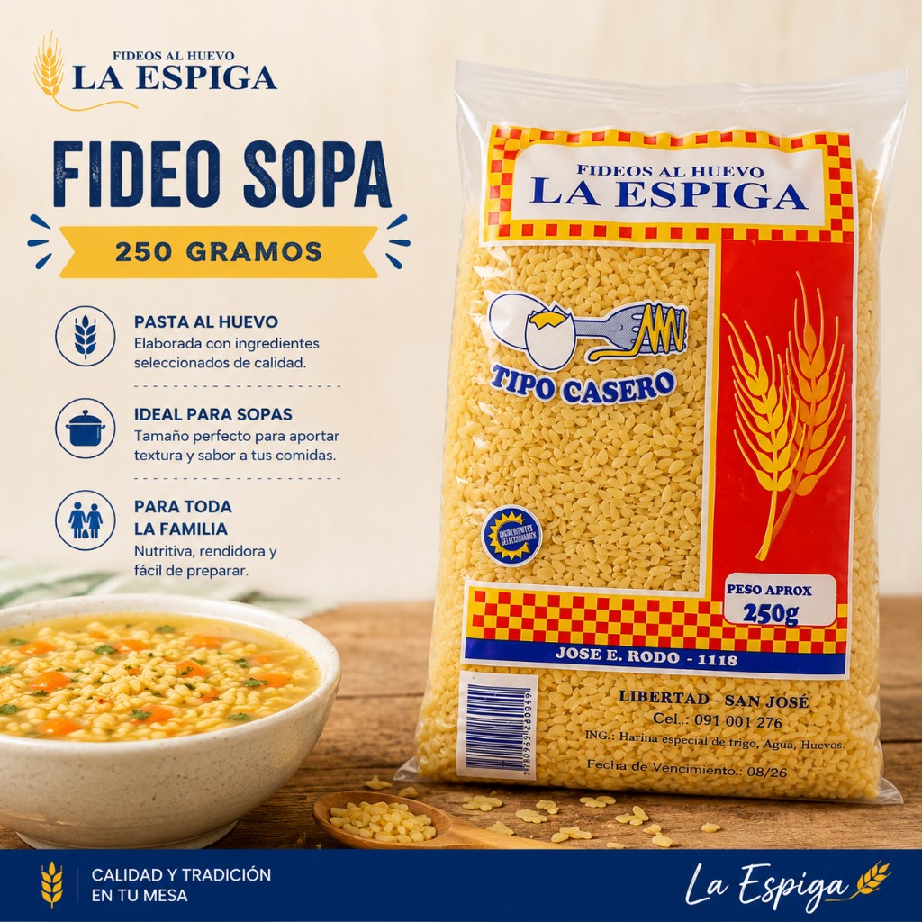 Fideo de sopa 250 grms