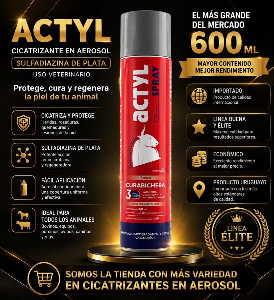 Actyl spray PLATA 600ml