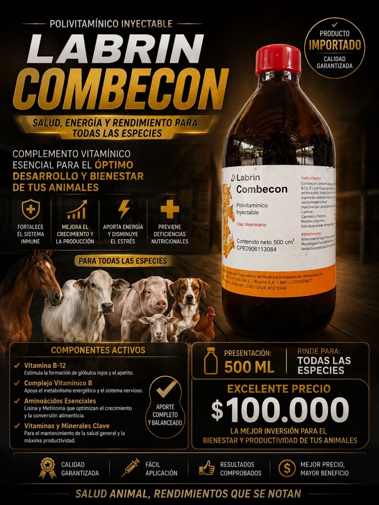 Combecón inyectable