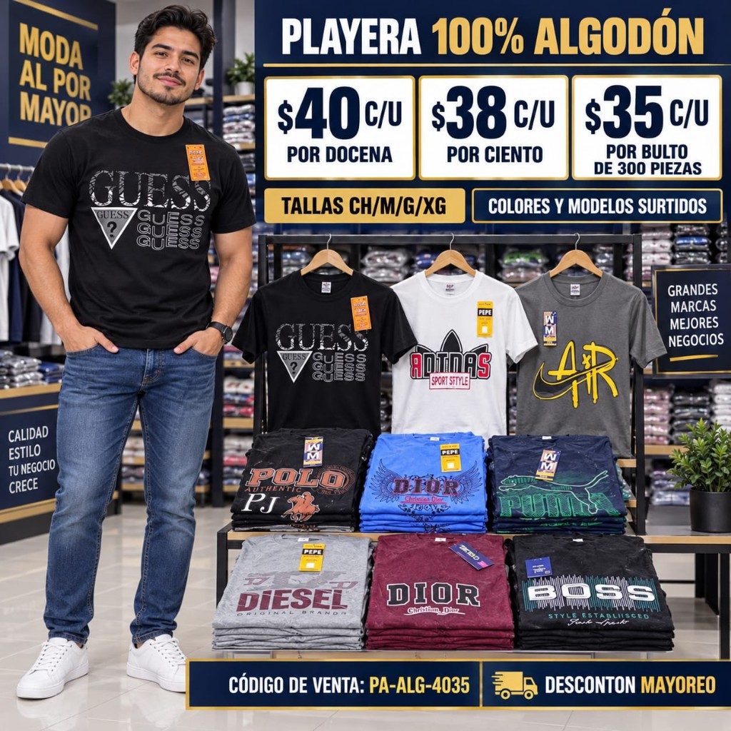 Playera 100% Algodón