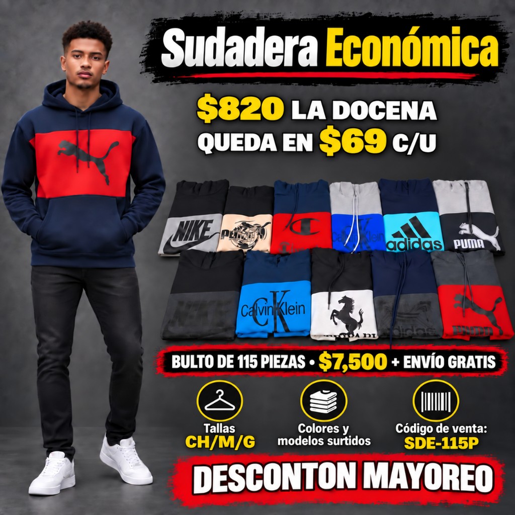 Sudadera Caballero Económica SDE-115P
