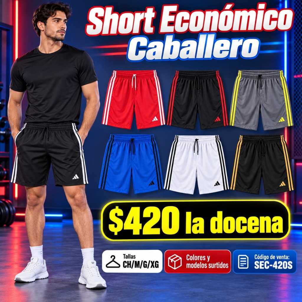 Short Económico Caballero