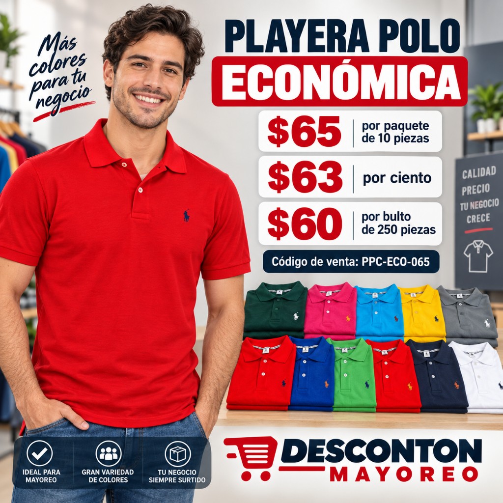 Playera de Cuello Polo PPC-ECO-065