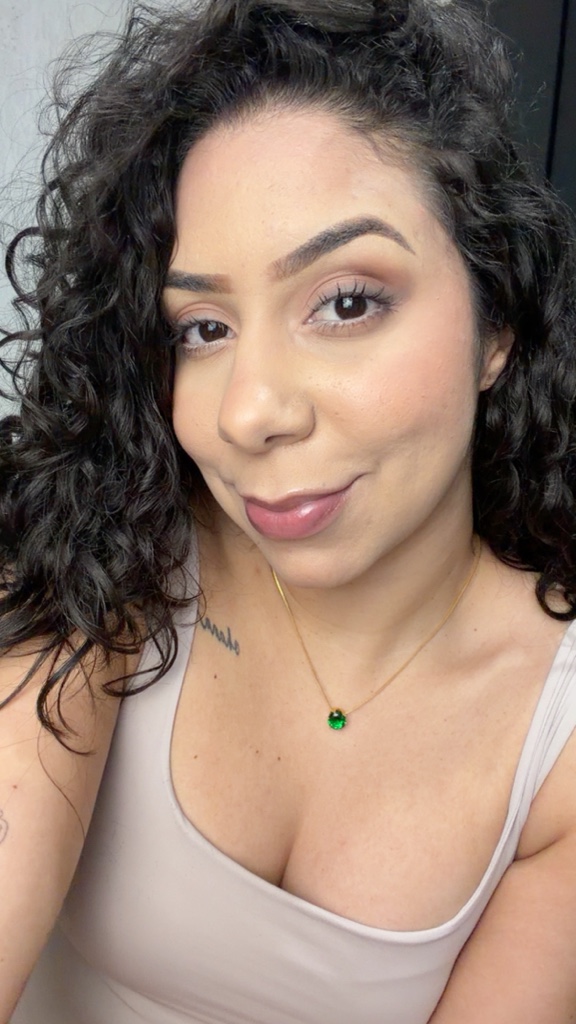 Colar folheado a ouro 18k veneziana cristal verde