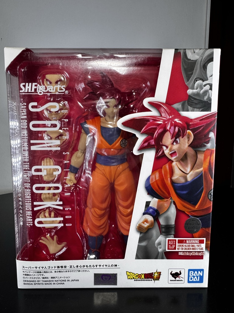 Goku súper Saiyan Dios Bandai SH Figuarts
