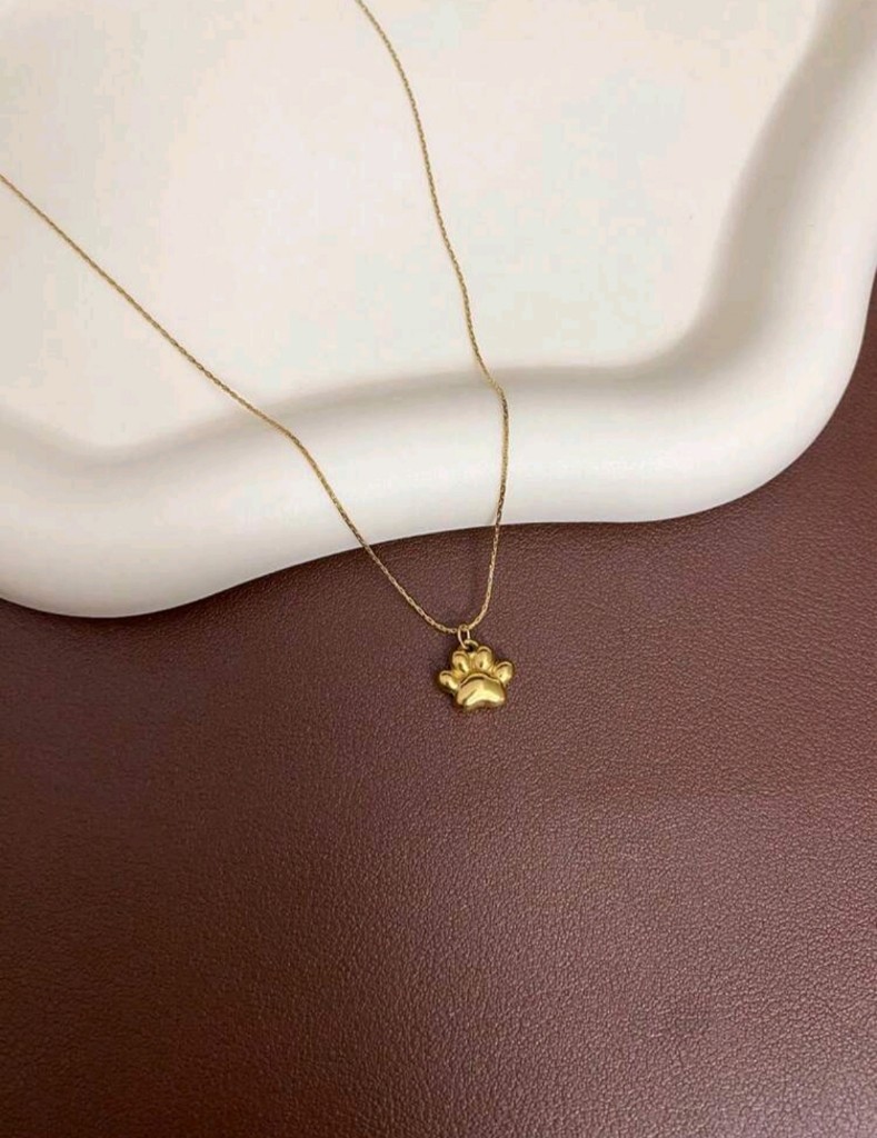 Collar Dorado Huellita