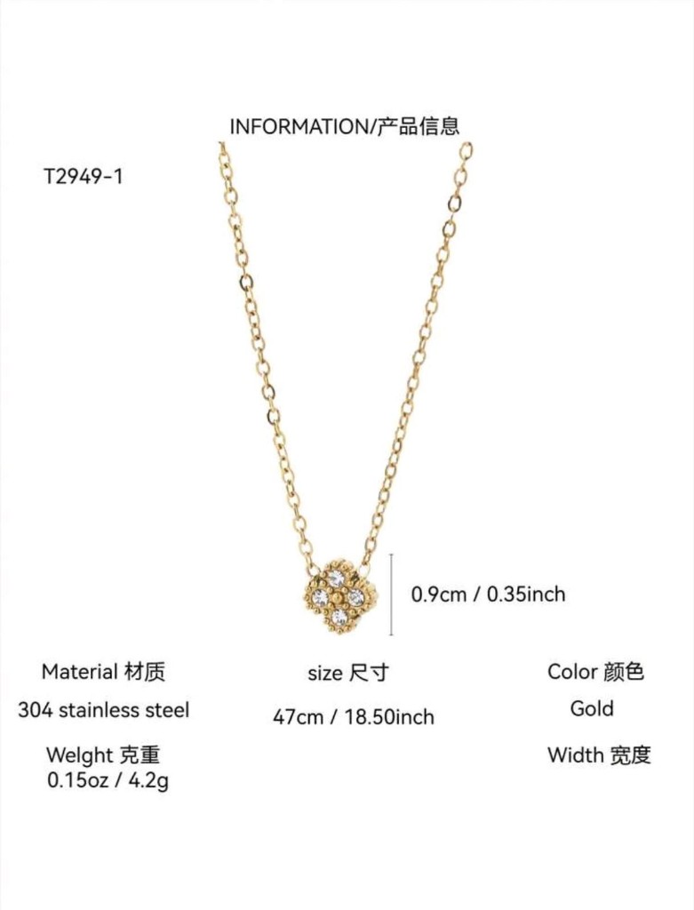 Collar  Trébol  Cristal