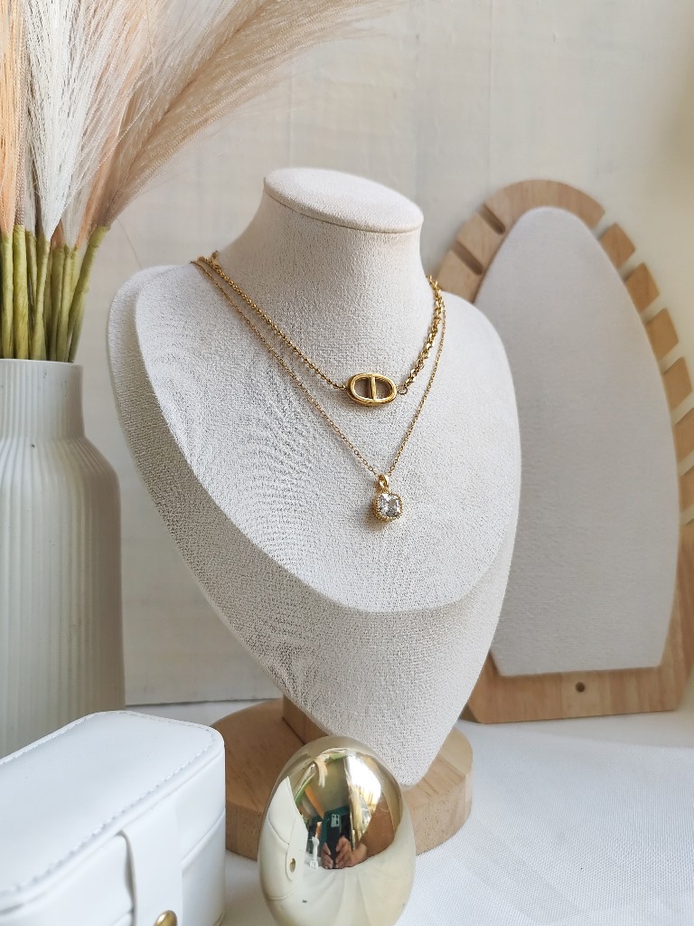 Collar Cristal Cuadrado