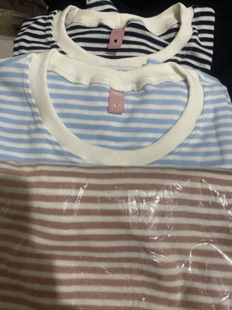 T-shirt listras fina