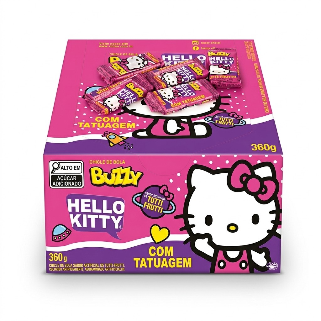 Chicle tatto buzzy hello kitty
